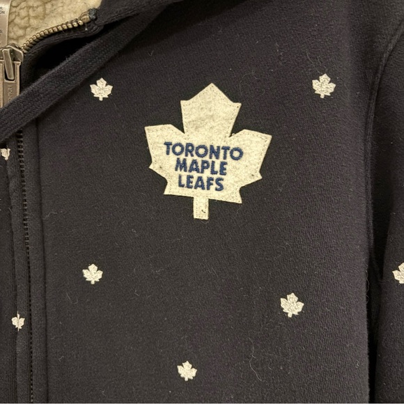 Roots Toronto Maple Leafs crossover zipper hoodie L/G - Picture 2 of 11